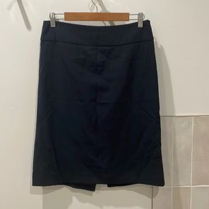 Navy Blue Pencil Skirt, Banana Republic, Size 6
